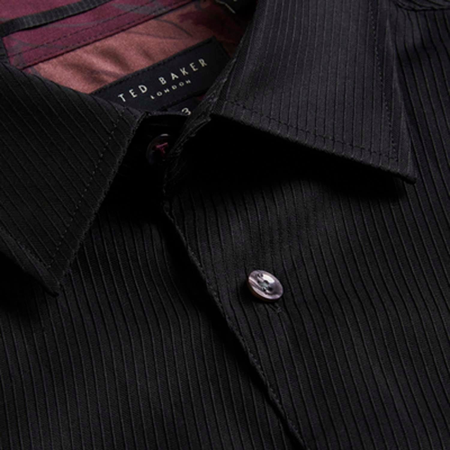 Ted Baker Lecce Long Sleeve Textured Stripe Shirt