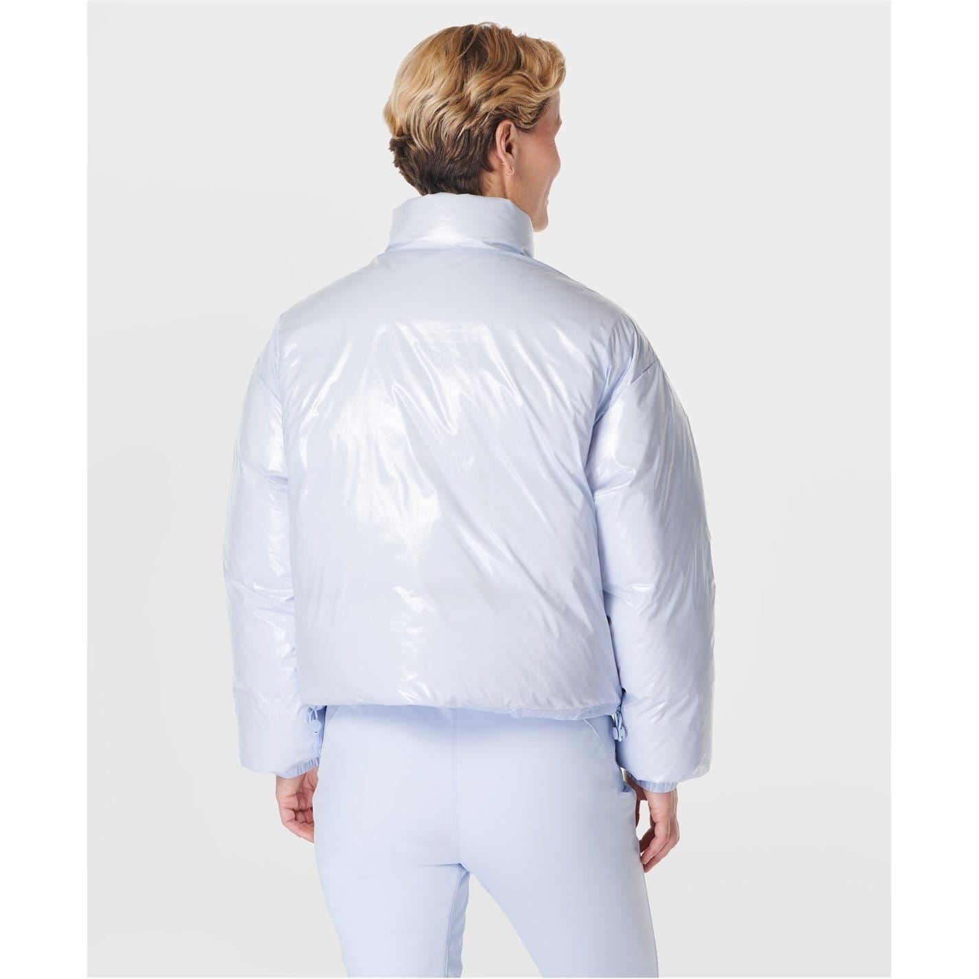 Sweaty Betty Snowfall High Shine Cropped Ski Jacket