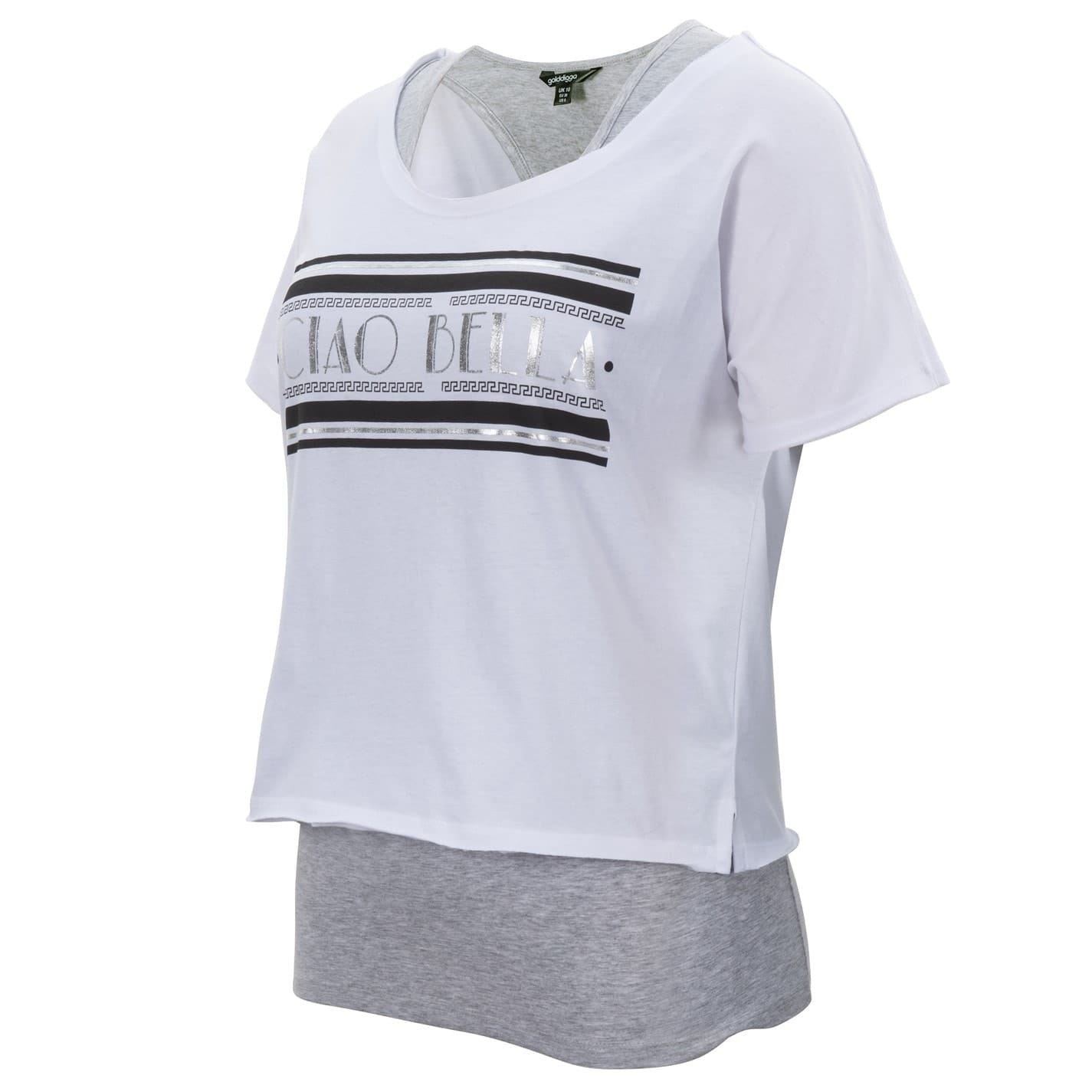 Golddigga Double Layer T-Shirt Ladies