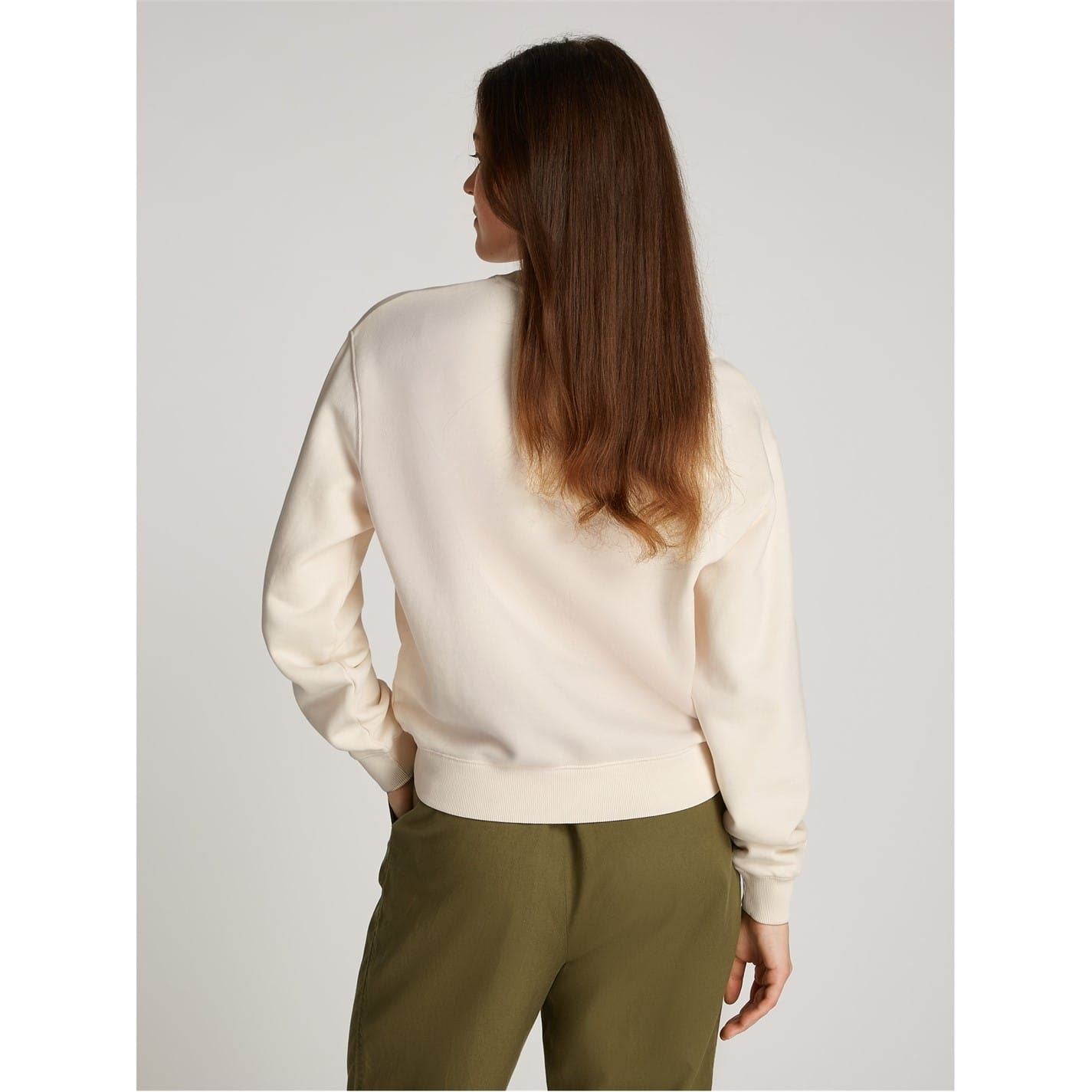 Tommy Hilfiger Script Regular Fit Embroidered Crew Neck Sweatshirt