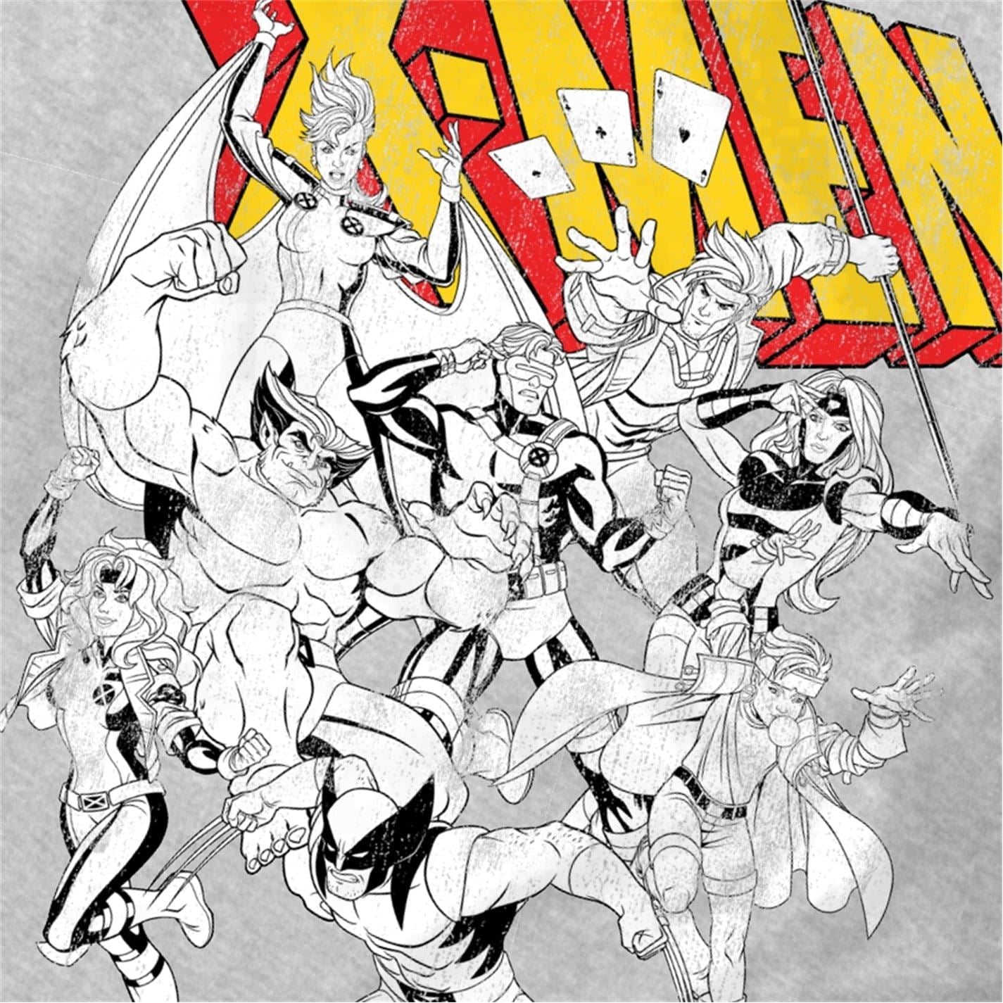 Marvel Comics Graphic Crew Neck Long Sleeve Jersey T-Shirt