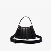 Lacoste Lenglen Crescent Shape Hobo Bag with Silver Hardware