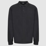 No Fear Long Sleeve Collared Polo Shirt