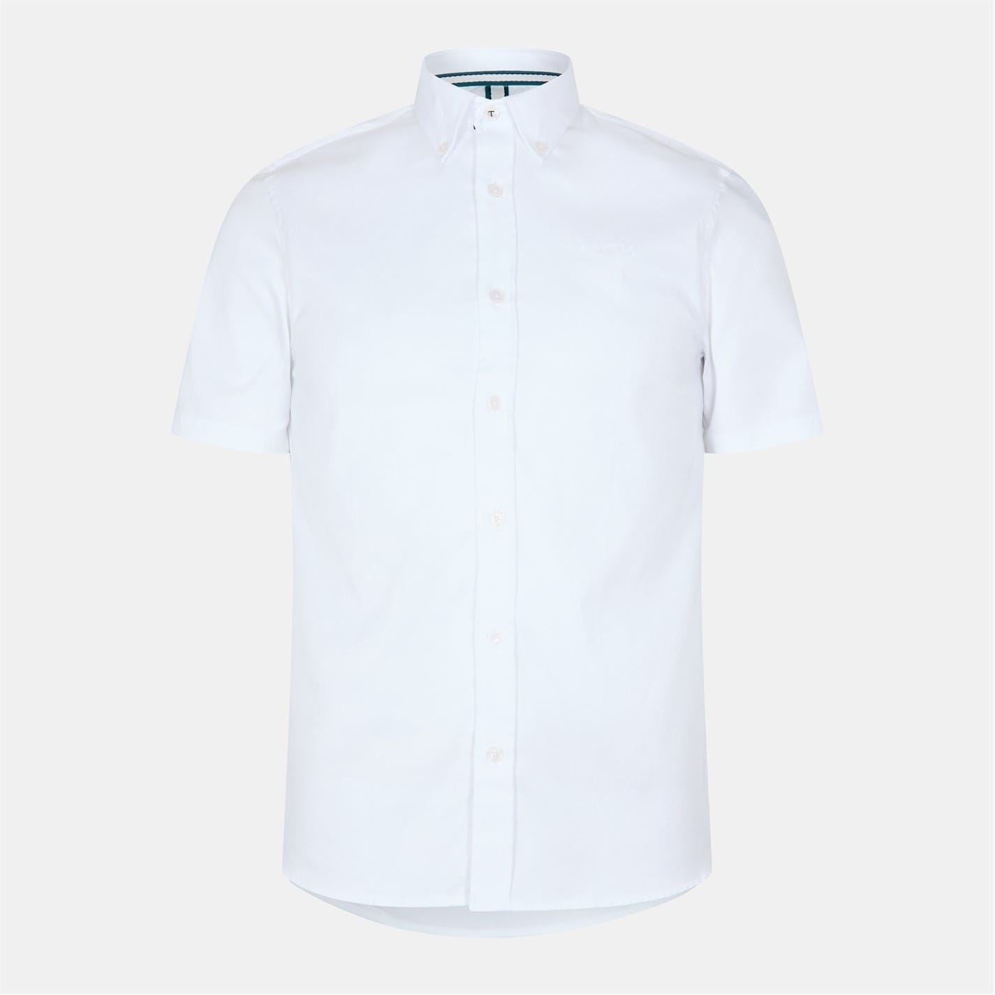 Ted Baker Button Down Collar Short Sleeve Oxford Shirt