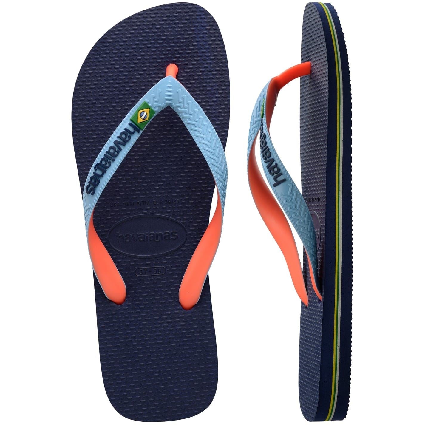 Havaianas Womens Hav. Brasil Mix Leaf Green Marine B Flip Flops