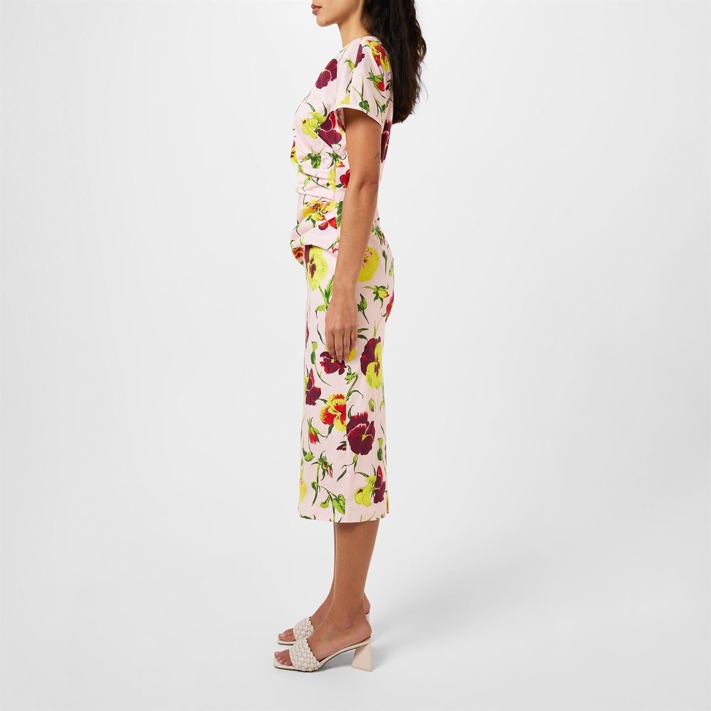 Max Mara Weekend Crew Neck Midi A-Line Dress