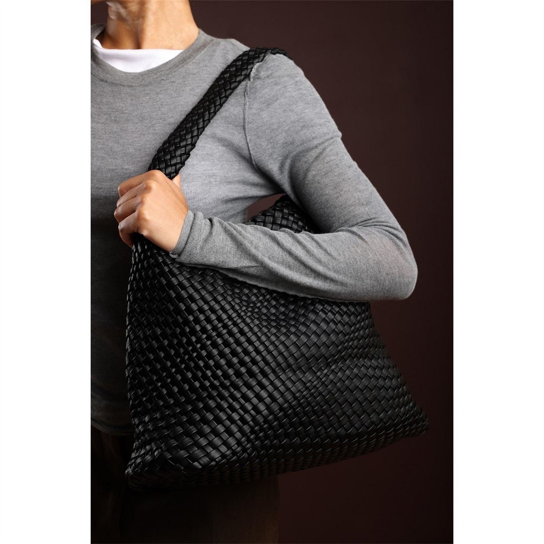 Wheres That From Detail Faux Leather Shoulder Bag