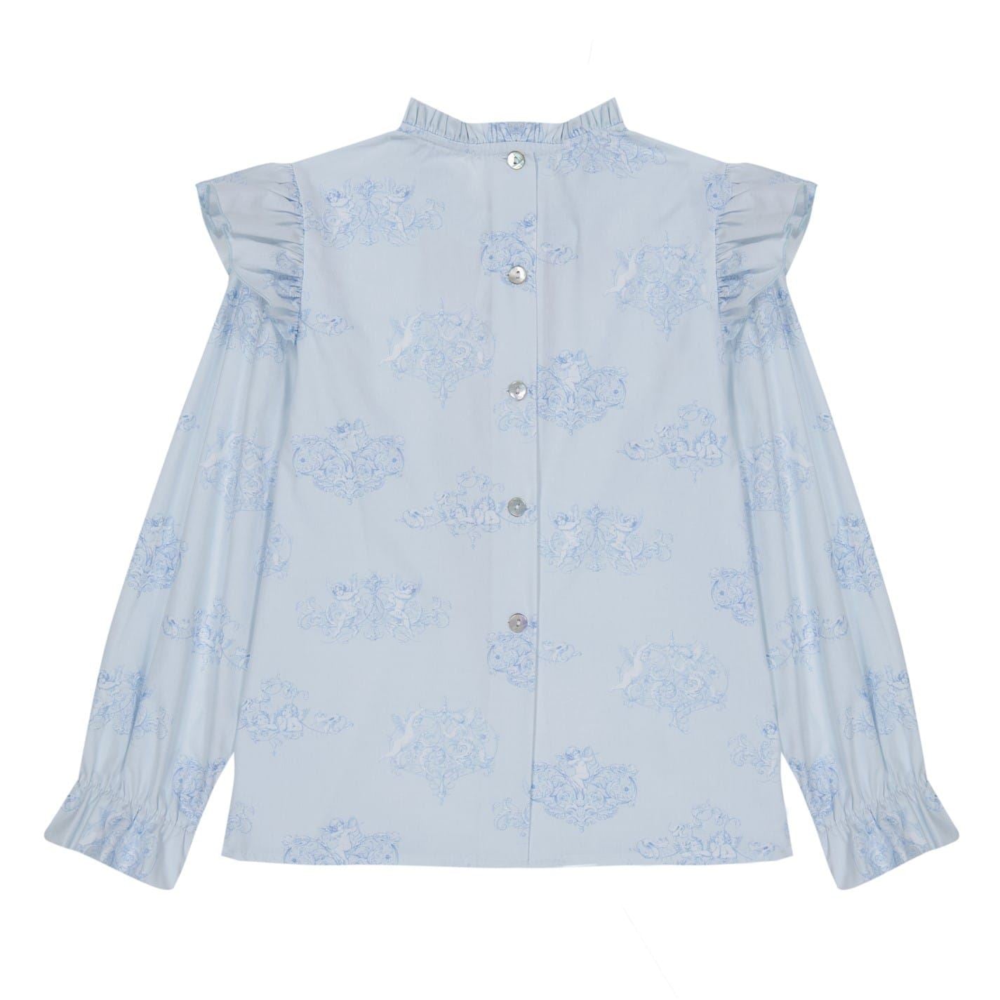 Phi High Neck Regular Fit Angels Blouse