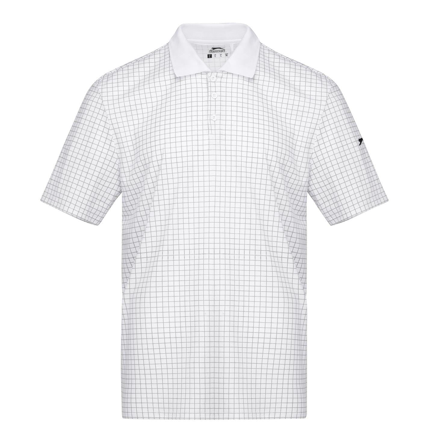 Slazenger Mens Check Golf Polo