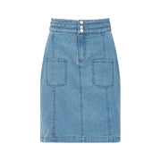 Yumi Patch Pocket Knee Length Pencil Skirt