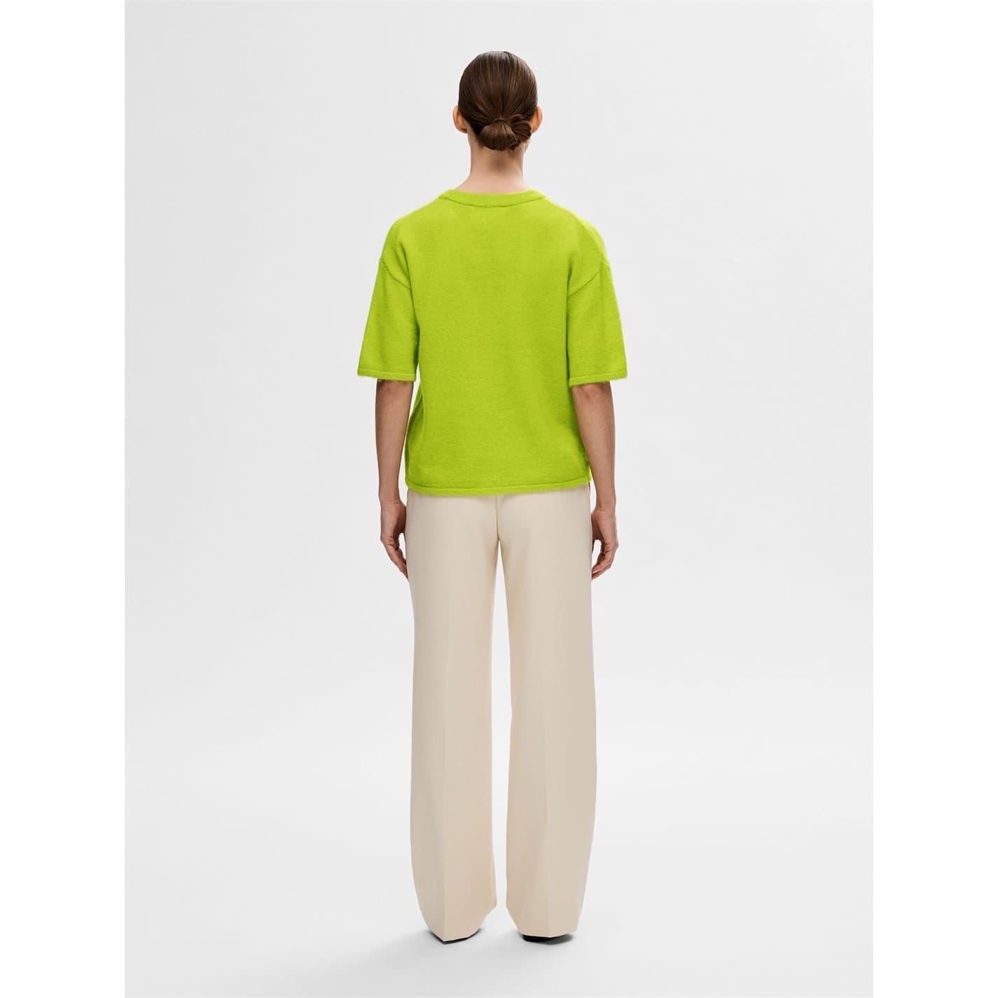 Selected Femme Maline Knit Relaxed Fit Crew Neck Sweater