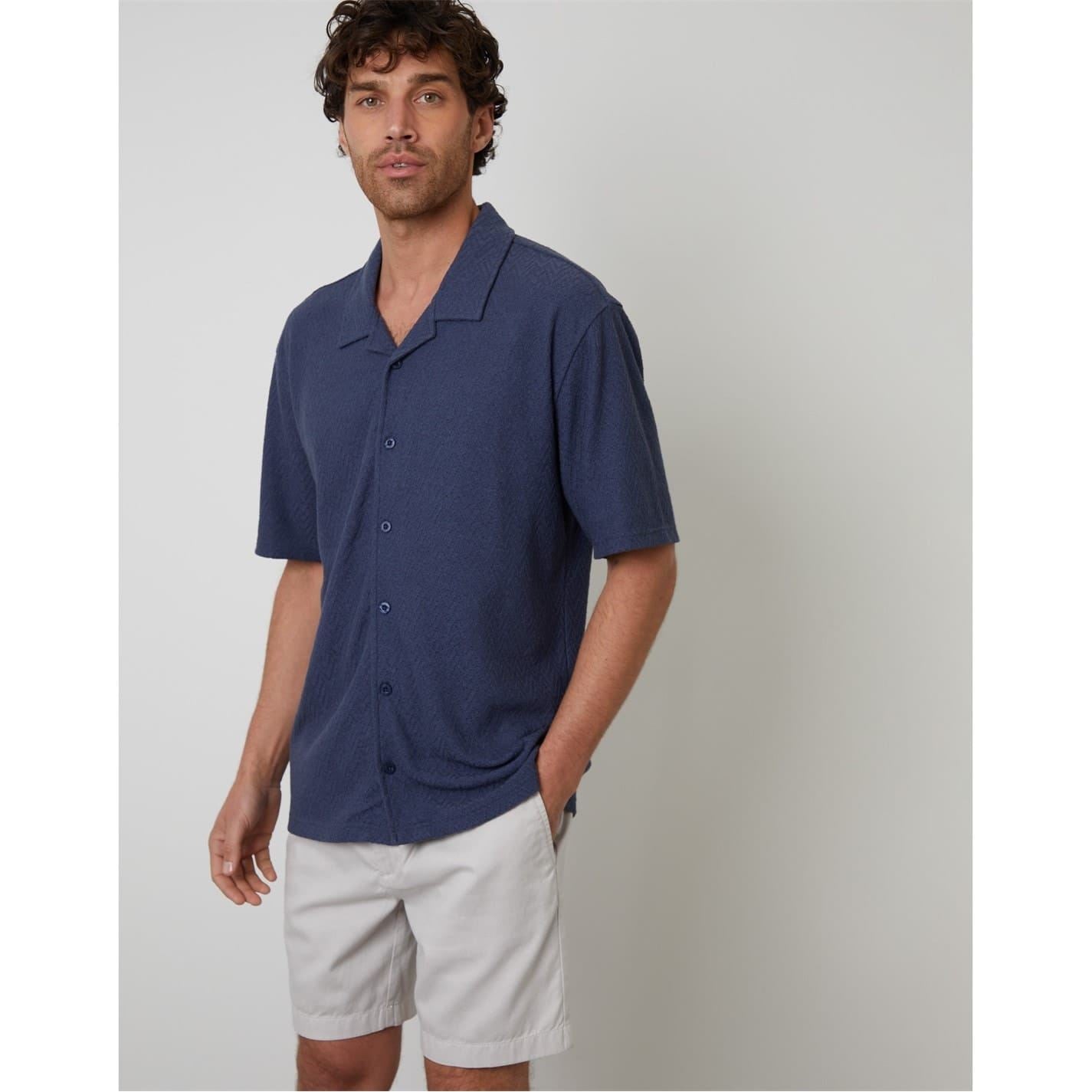 Threadbare Selkirk Relaxed Fit Short Sleeve Shirt