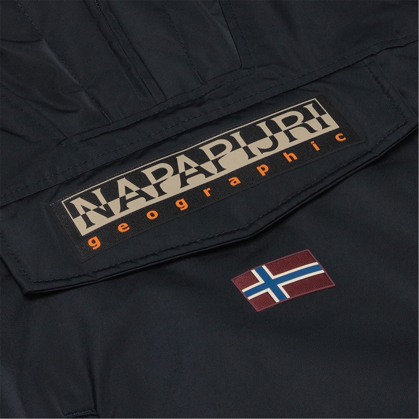 Napapijri Rainforest Solid Patterned Hooded Rain Jacket