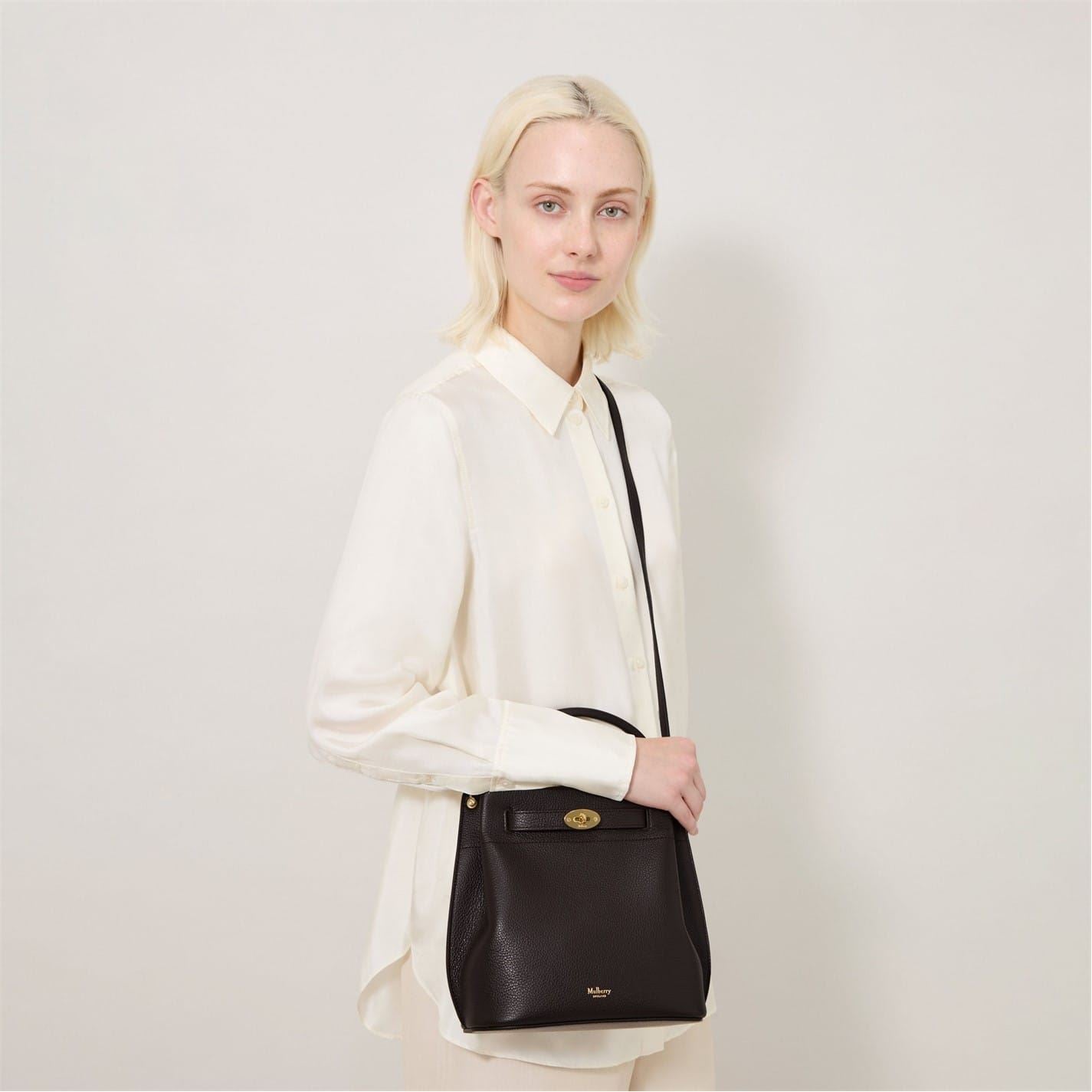 Mulberry Mini Islington Rectangle Shape Grab Bag with Logo