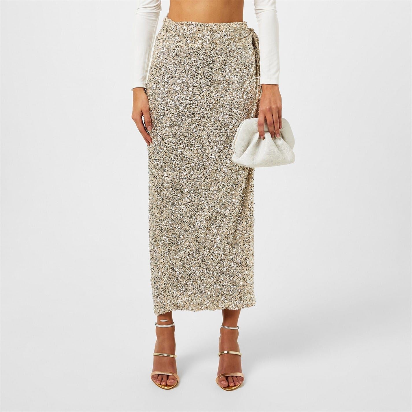 Never Fully Dressed Sqn Jaspre Midi Wrap Skirt