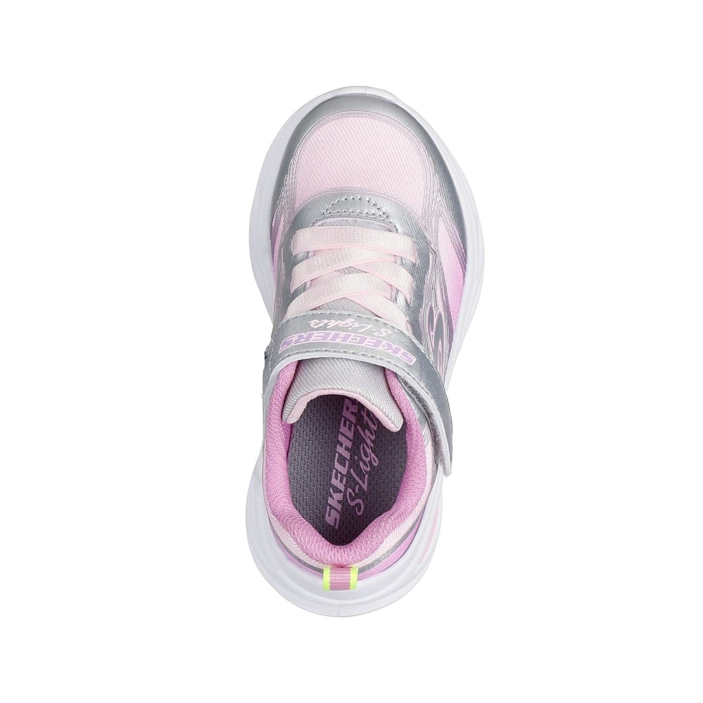 Skechers Cosmic Glow Metallic Light Up Toe Sneakers