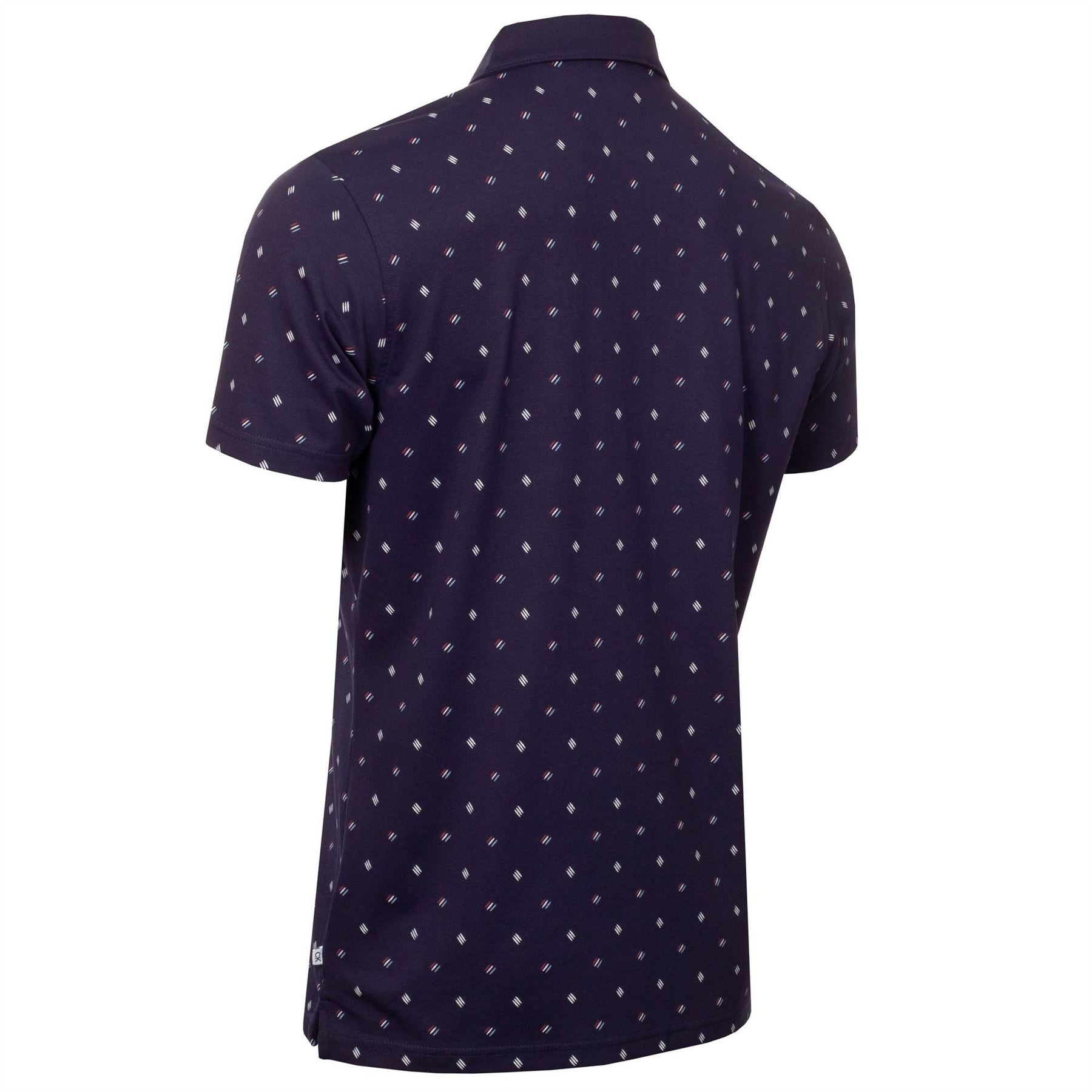 Calvin Klein Golf Graphic Print Collared Short Sleeve Polo Shirt