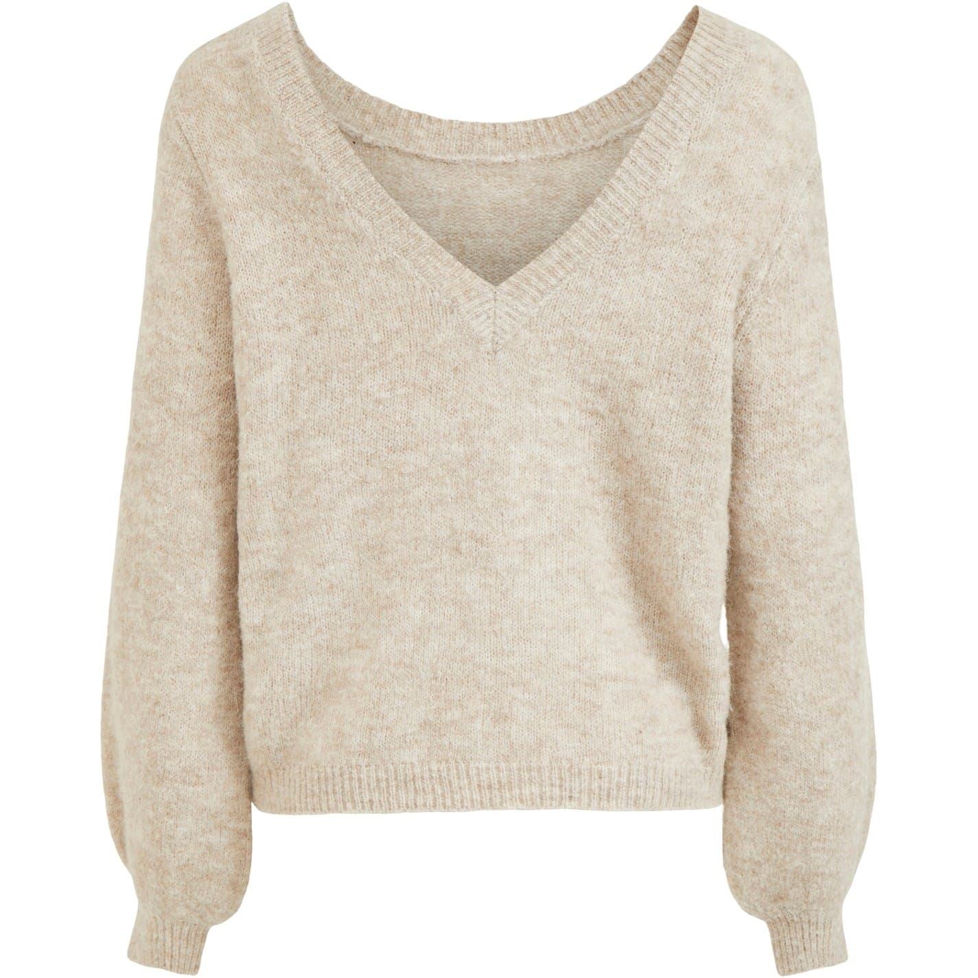 Vila Jamina V Neck Relaxed Fit Sweater