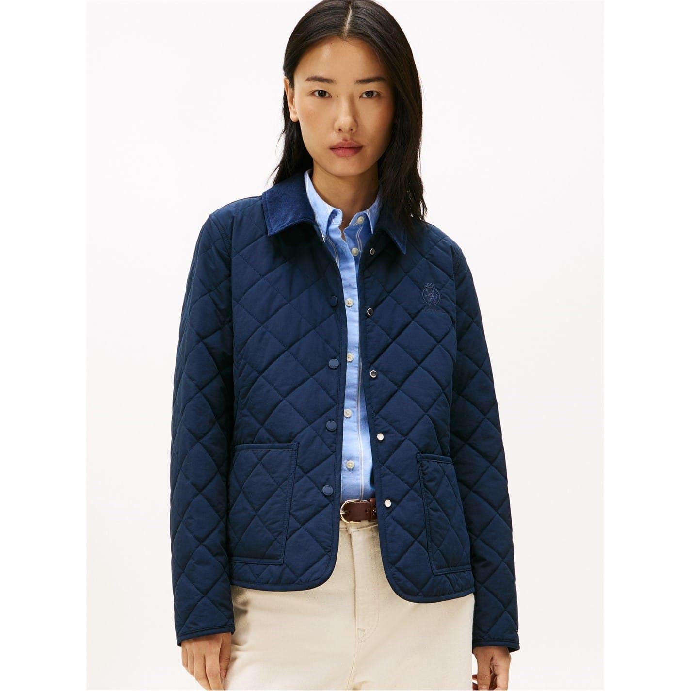 Tommy Hilfiger Snap Button Quilted Slim Jacket