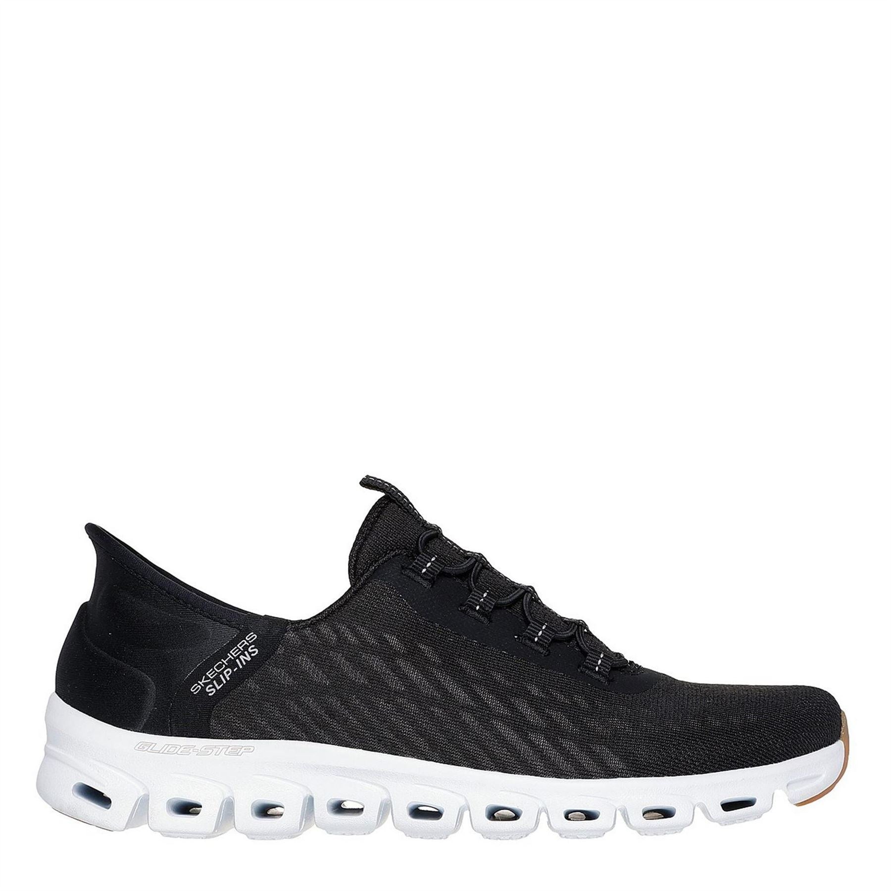 Skechers Glide Step Ribbed Lace-Up Trainers