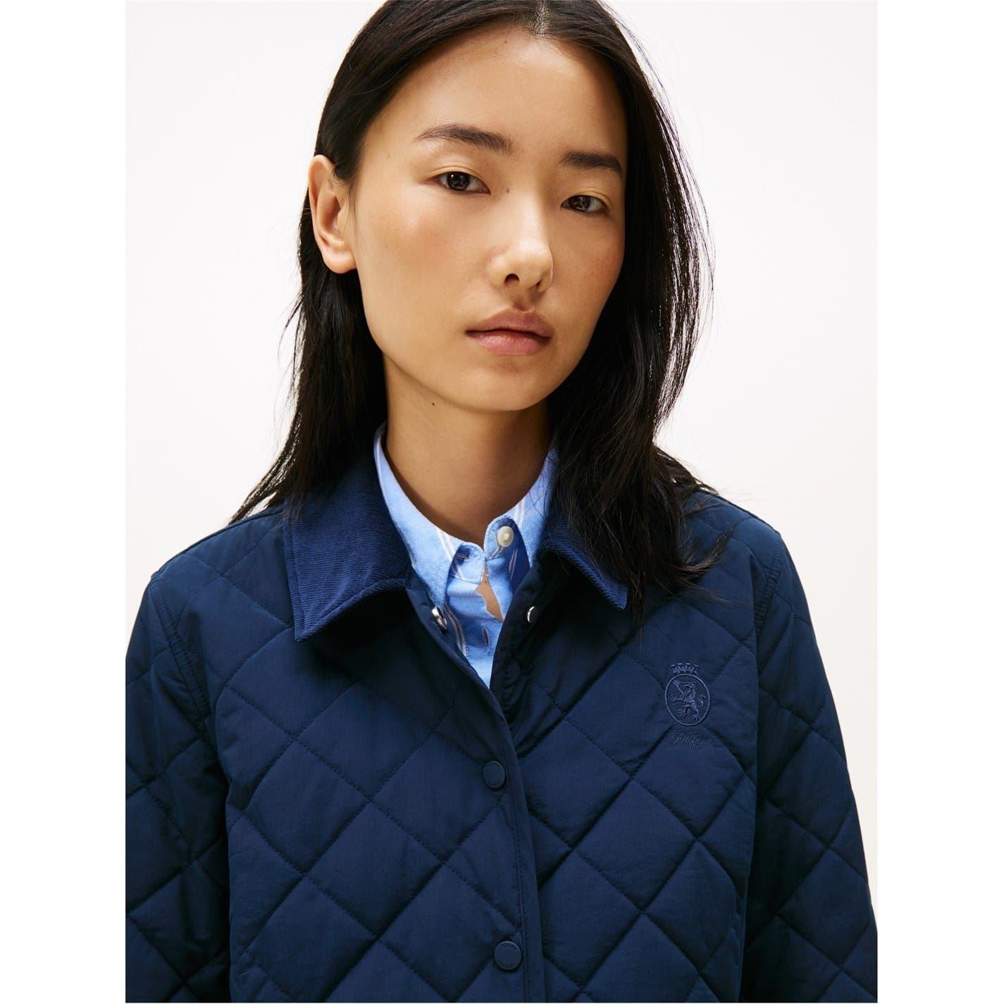 Tommy Hilfiger Snap Button Quilted Slim Jacket