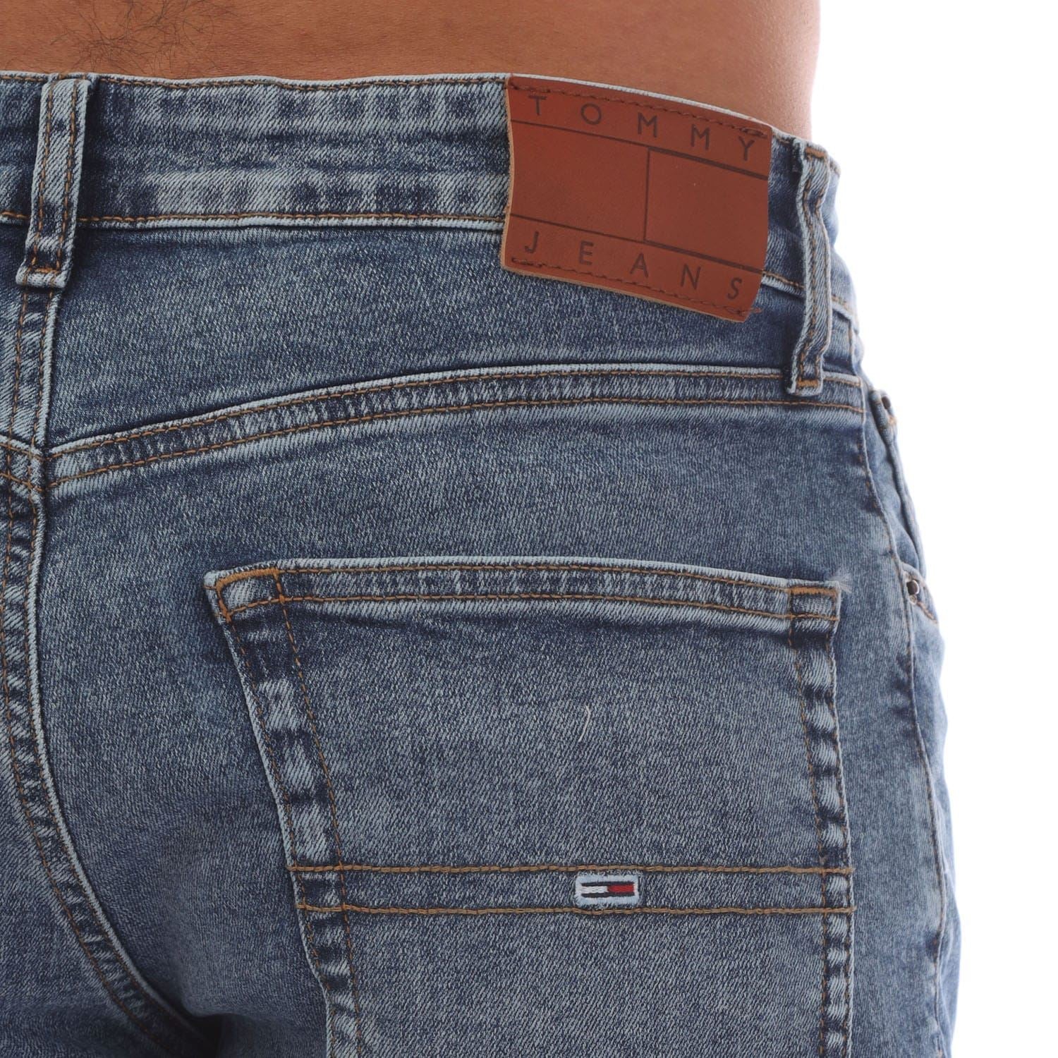 Tommy Hilfiger Scanton Flag Embroidery Slim-Fit Jeans