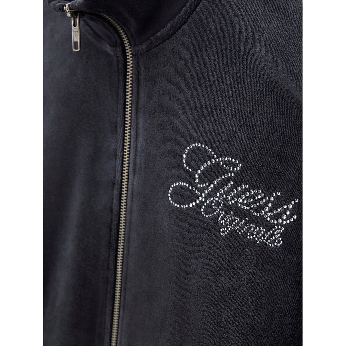 Guess Mock Neck Bomber Collar Long Sleeve Athletic Top