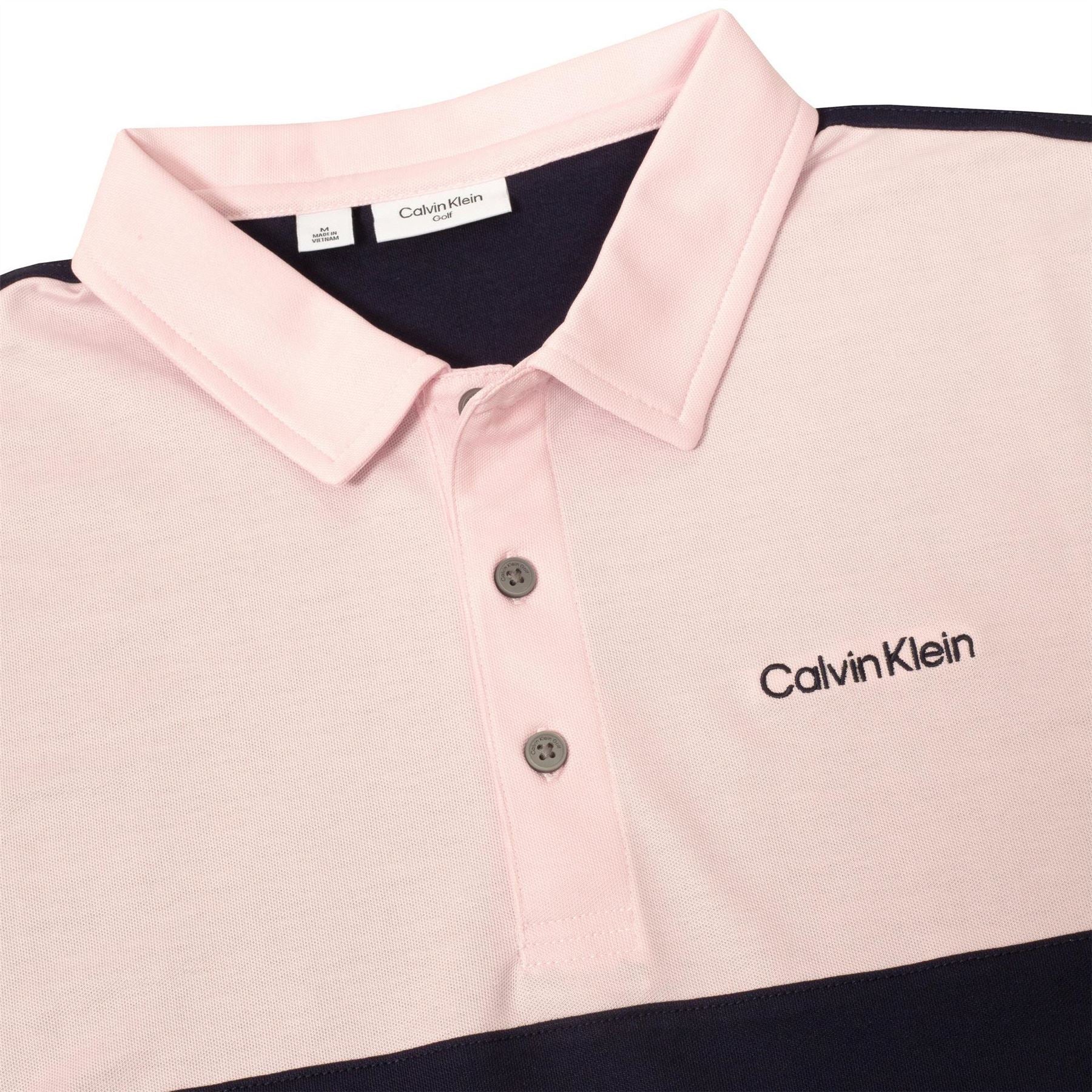 Calvin Klein Golf Embroidered Collared Neck Short Sleeve Polo Shirt