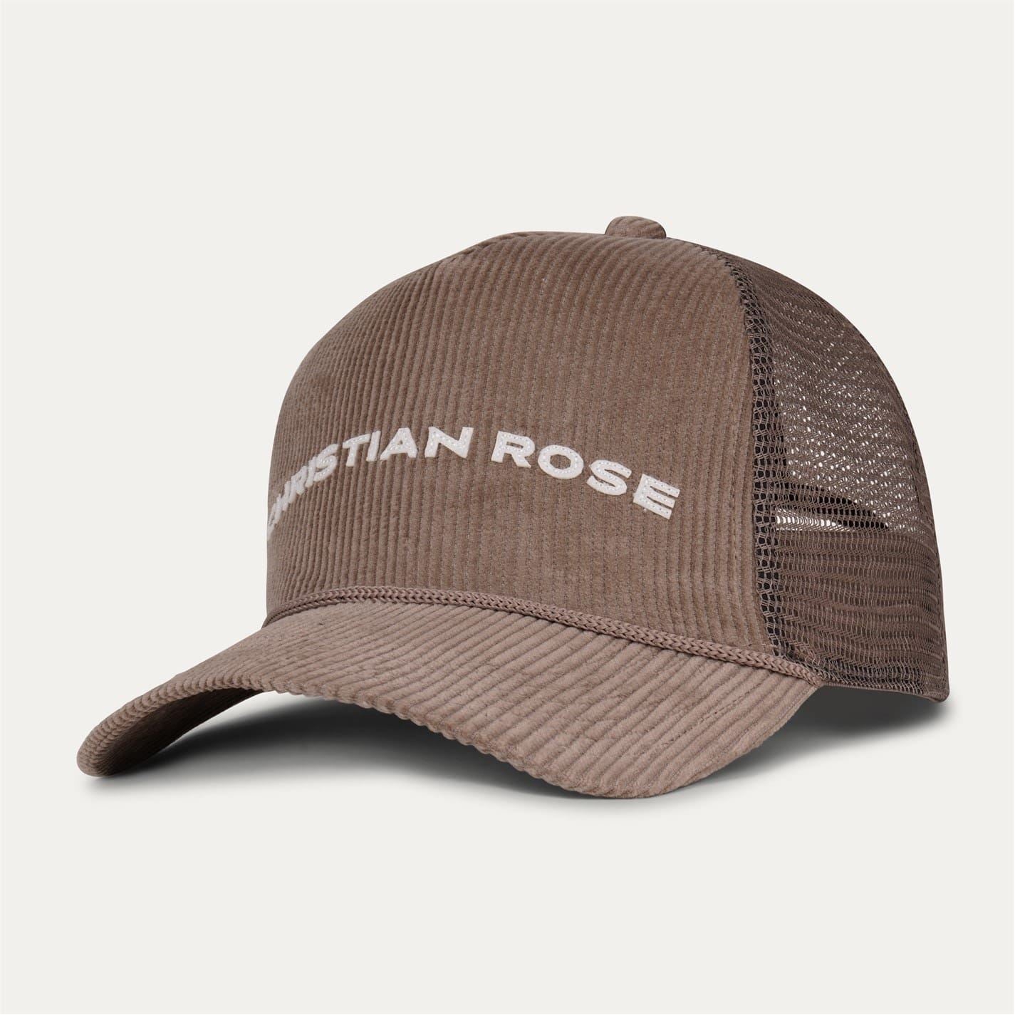 Christian Rose Lettering Adjustable Trucker Cap