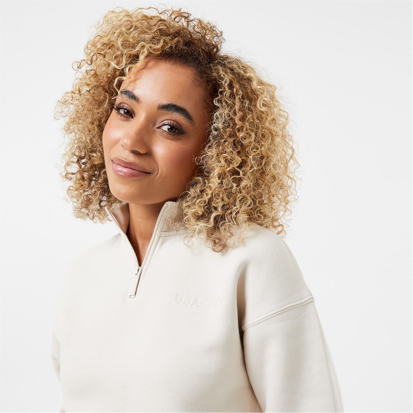 USA Pro Womens Quarter Zip Top