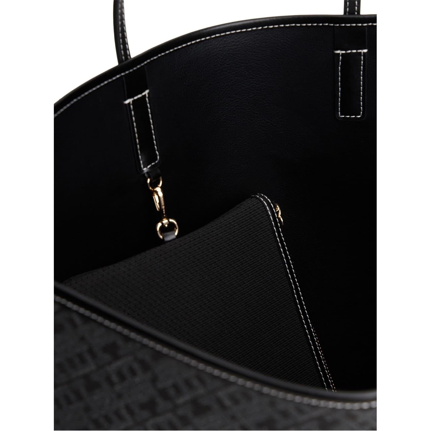 Tommy Hilfiger Mono Tote with Gold Tone Hardware