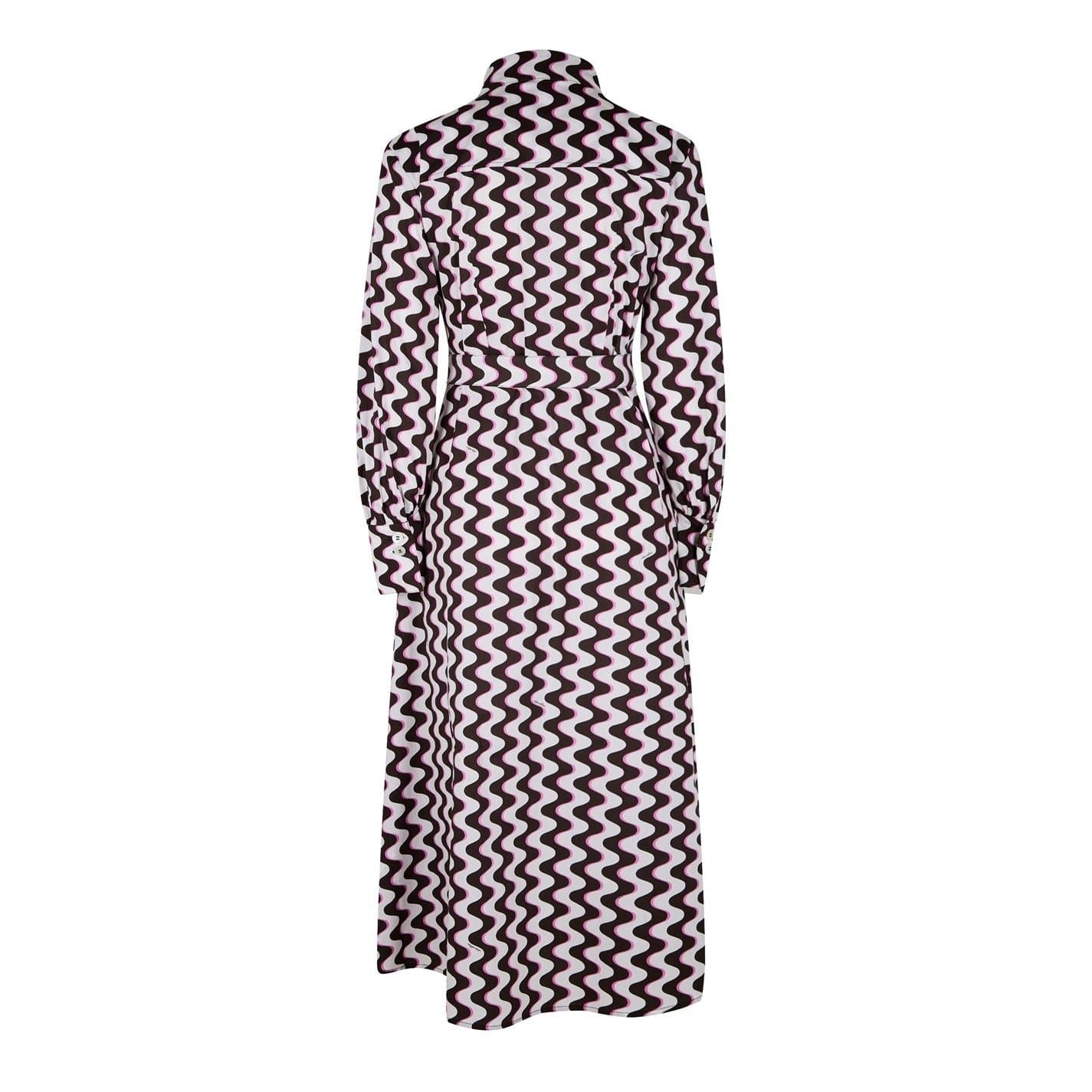 Marella Ozieri Collared Neck Maxi Shirtdress