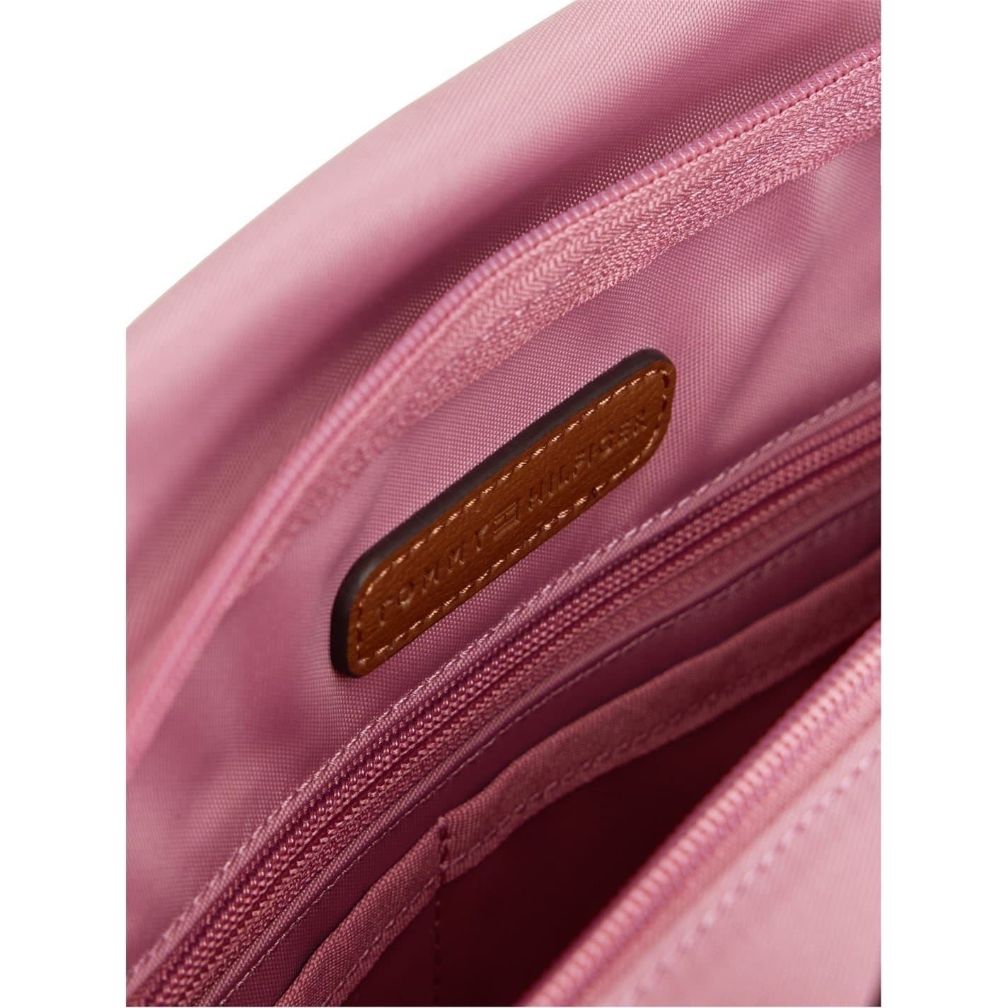 Tommy Hilfiger Popette Vertical Stripe Tote with Metal Branding