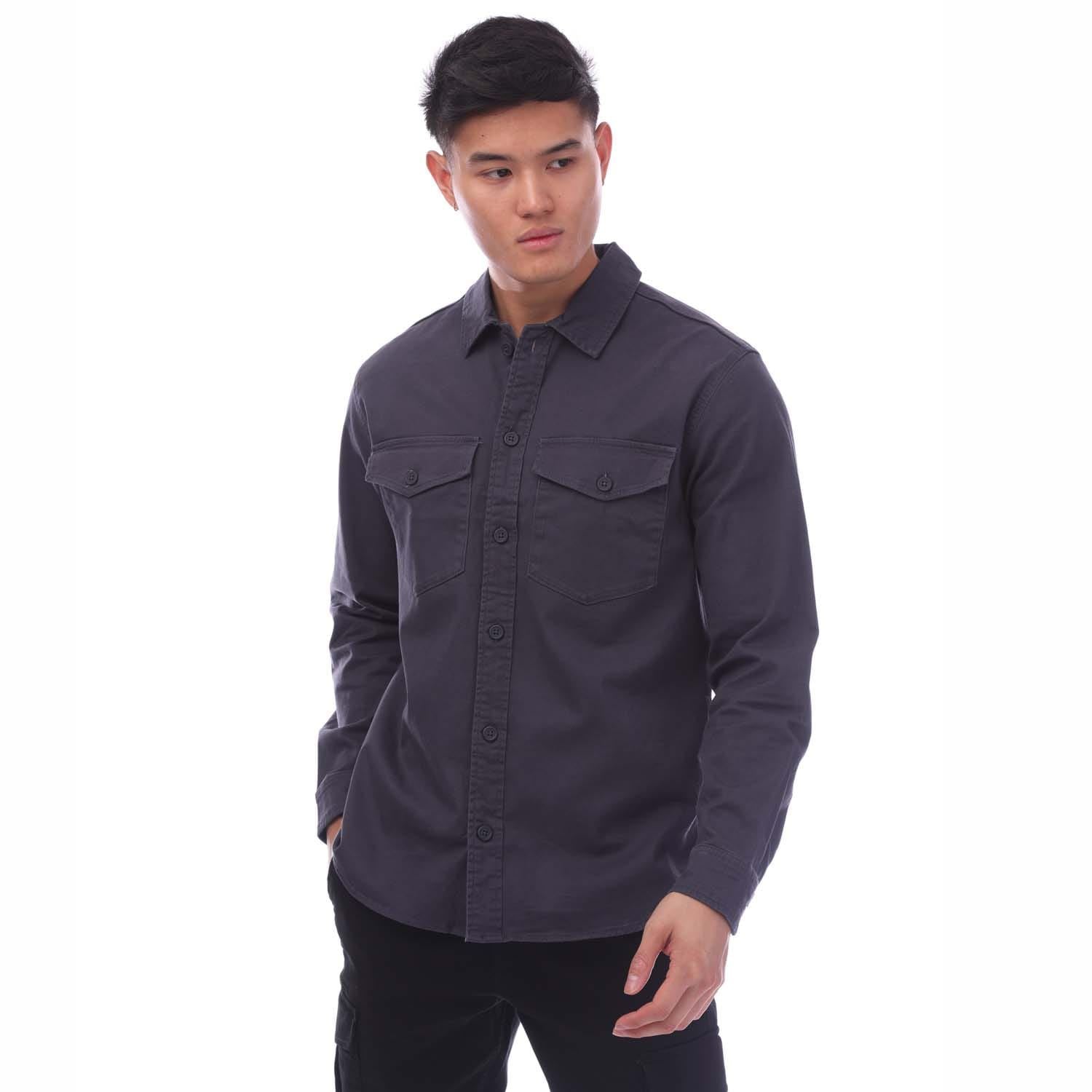 Jack and Jones Mens Stretch Over Shirt