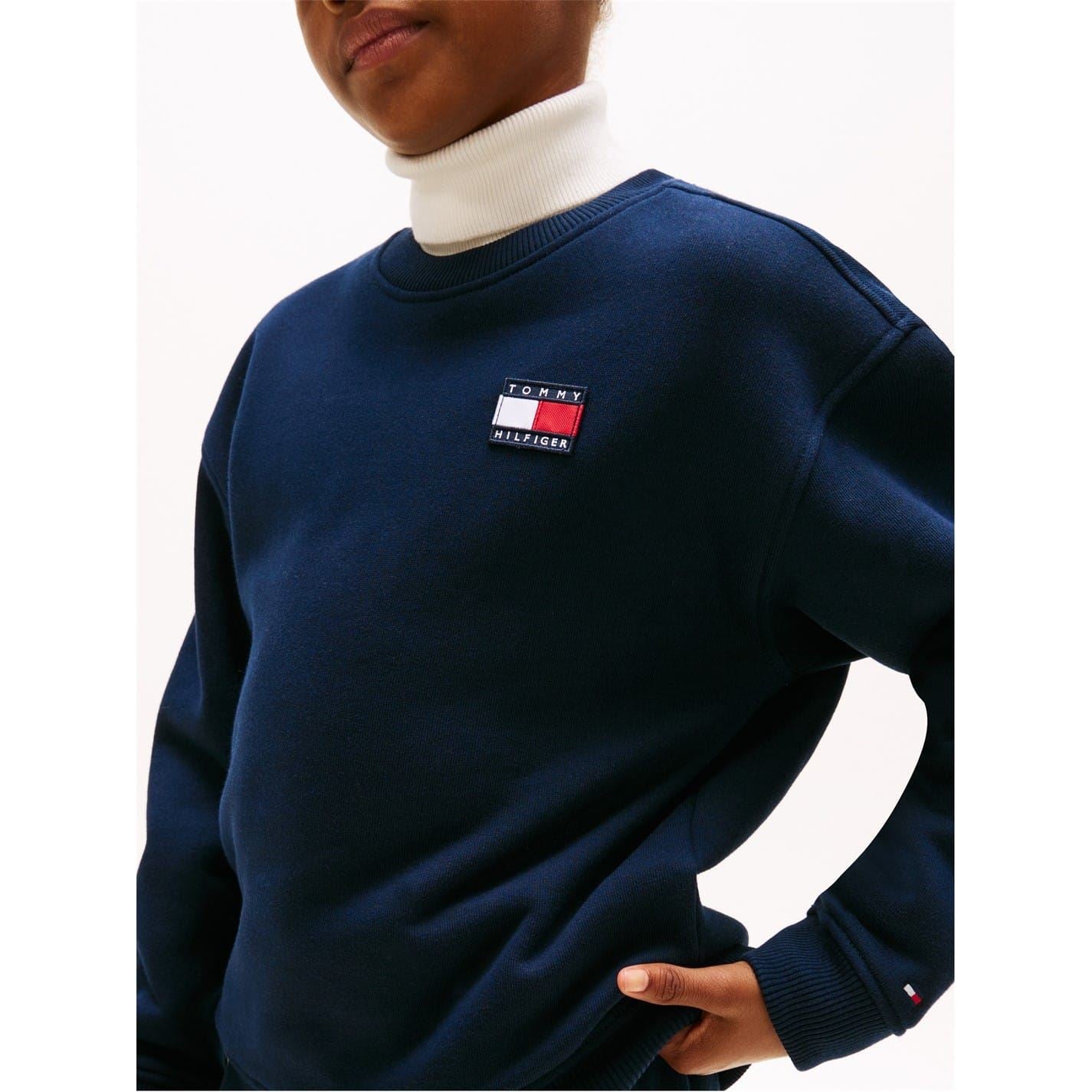 Tommy Hilfiger Flag Crew Neck Long Sleeve Jogger Set
