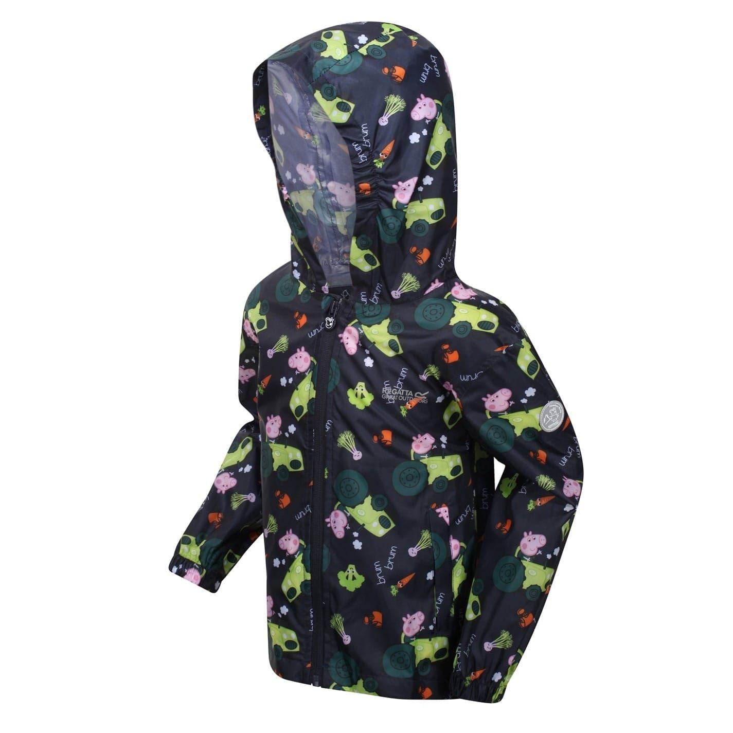 Regatta Pepa Polka Dot Hooded Rain Jacket