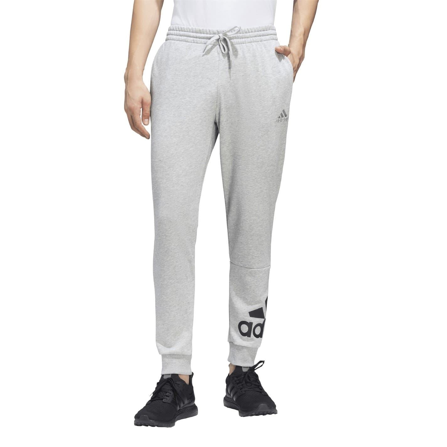 adidas Solid Patterned Slim Joggers