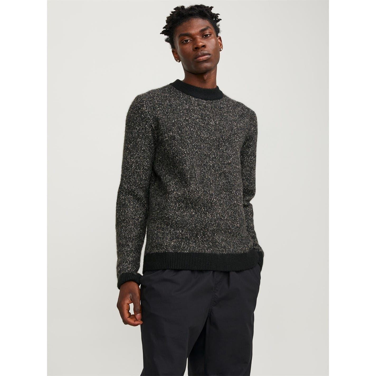 Jack and Jones Mens Space Crew Neck Knitted Jumper