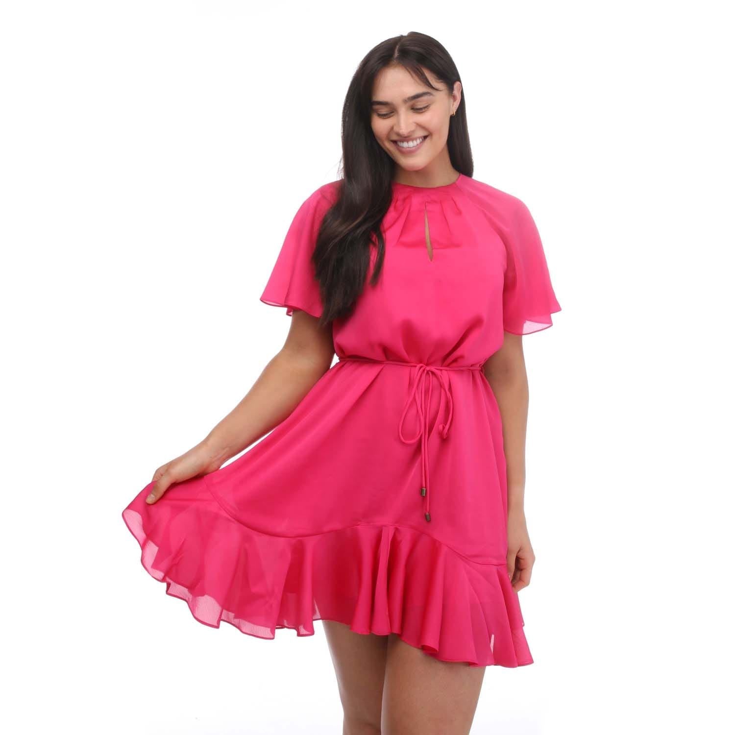 Ted Baker Elsieee Fluted Hem Mini Dress