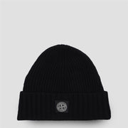 Stone Island Juniors Beanie with Compass Patch