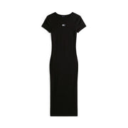 Tommy Jeans Badge Crew Neck Midi Bodycon Dress