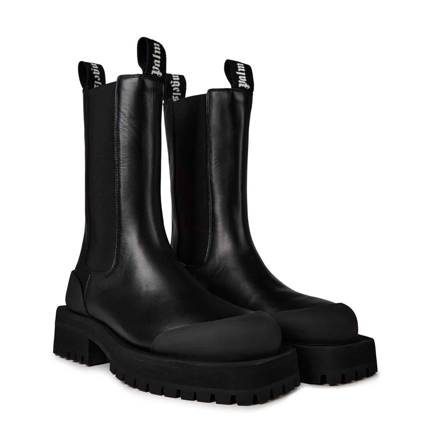 Palm Angels Palm Chelsea Combat Block Heel Boots