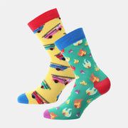 Happy Socks Infants 2 Pack of On Fire Socks