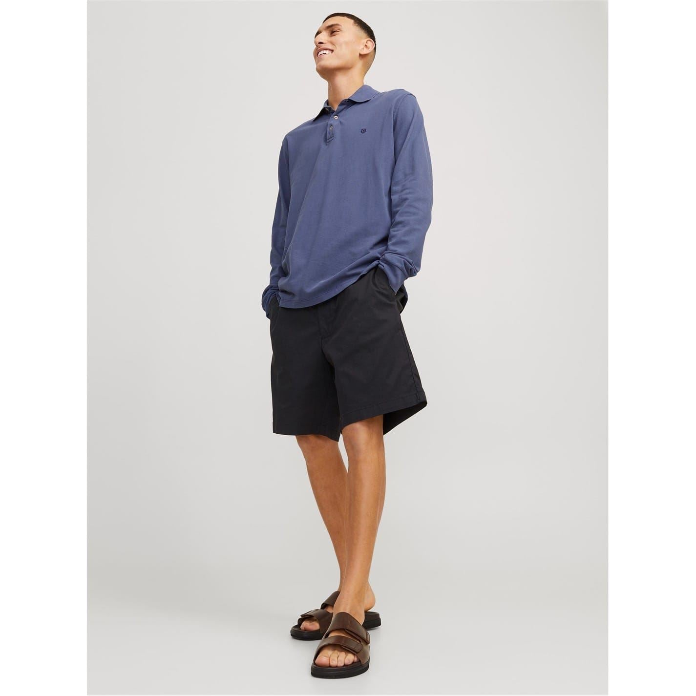 Jack and Jones Solid Patterned Bermuda Shorts