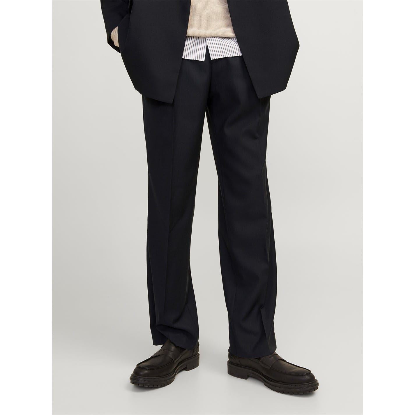 Jack and Jones Regular Fit Solid Patterned Trouser