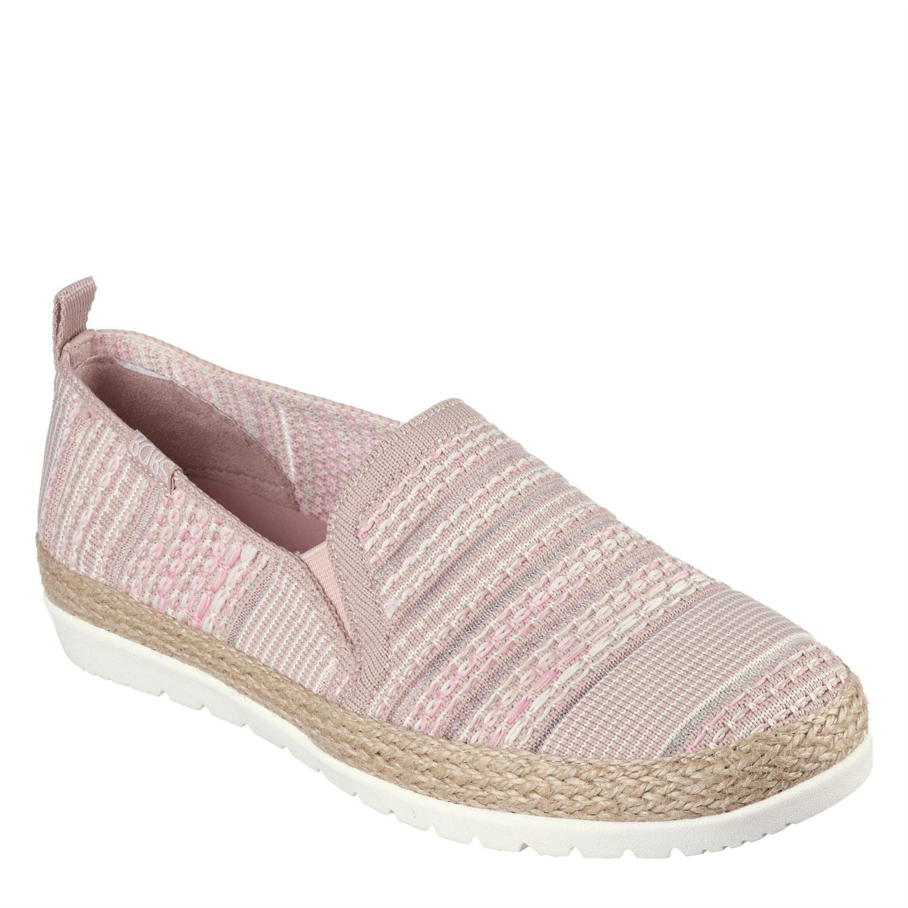 Skechers Womens Woven Twin Gore Slip On Espadrilles