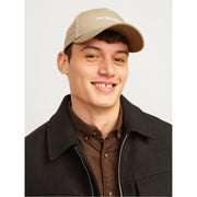 Jack and Jones Solid Patterned Lettering Logo Dad Cap