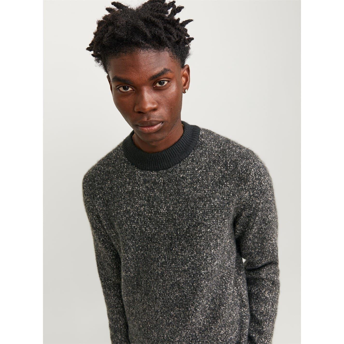 Jack and Jones Mens Space Crew Neck Knitted Jumper