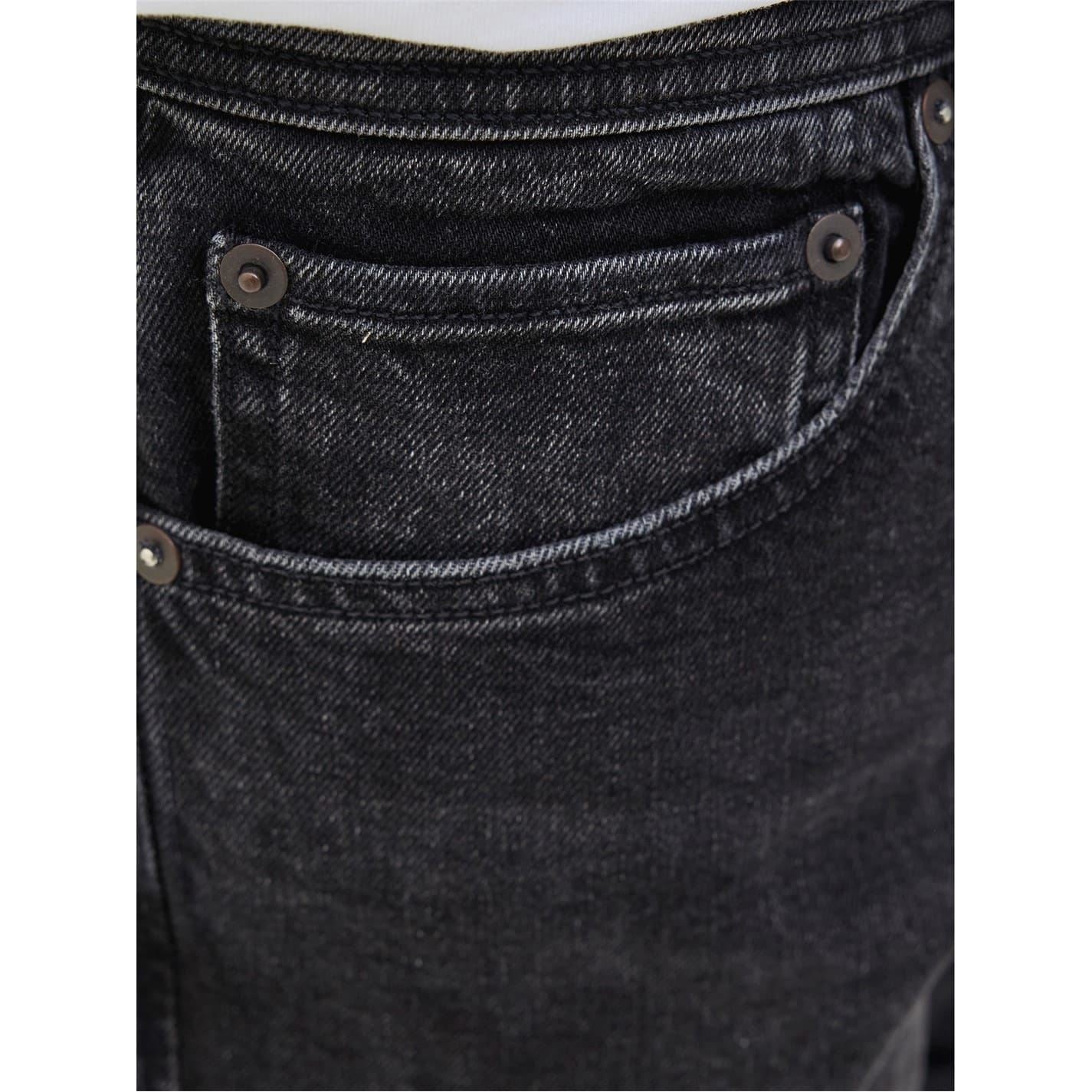 Jack and Jones Rick Denim Bermuda Shorts with Banded Hem