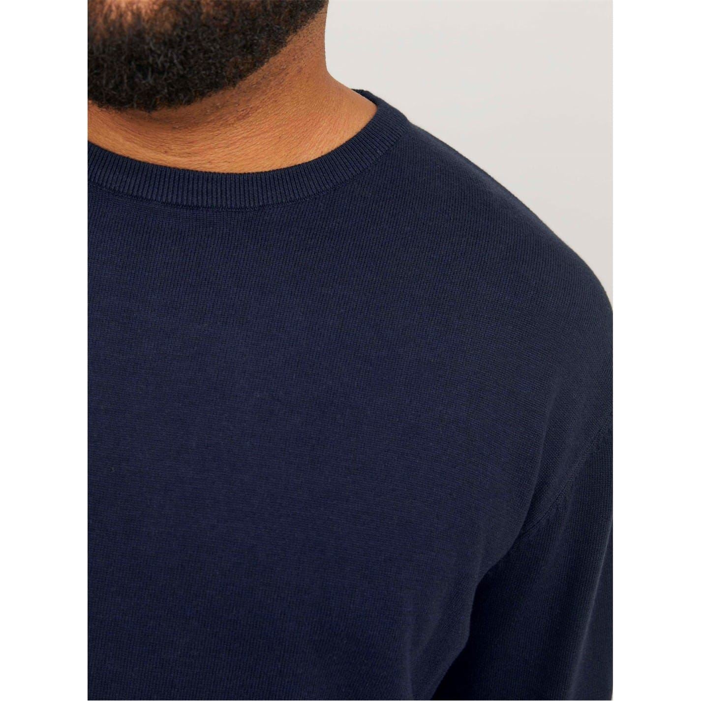 Jack and Jones Plus Crew Neck Long Sleeve Sweater